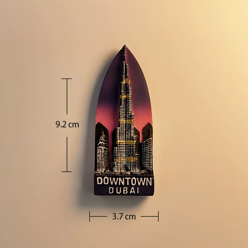 Dubai Downtown Burj Khalifa Fridge Magnet (UAE)