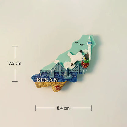 Busan Coastal City Fridge Magnet (South Korea)