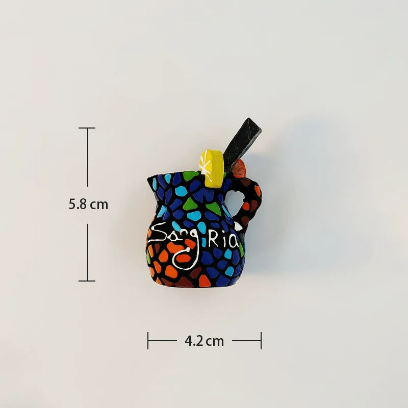 Spain Sangria Pitcher Fridge Magnet