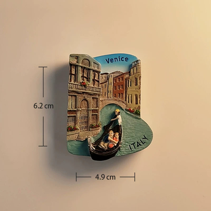 Venice Gondola and Canal Fridge Magnet (Italy)