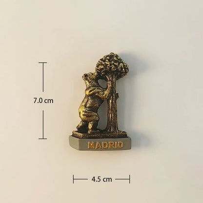 Madrid Bear and Strawberry Tree Fridge Magnet (Spain)