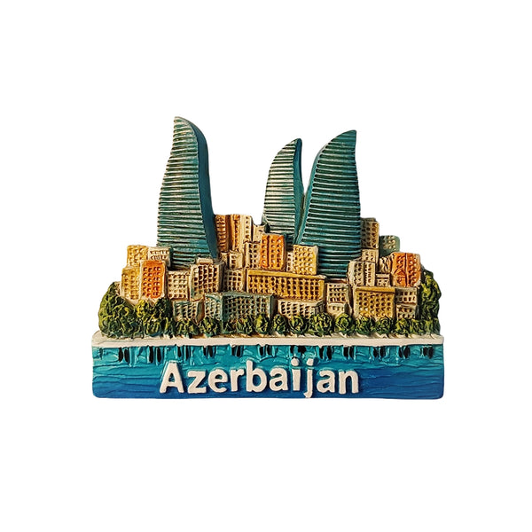 Baku Flame Towers Fridge Magnet (Azerbaijan)