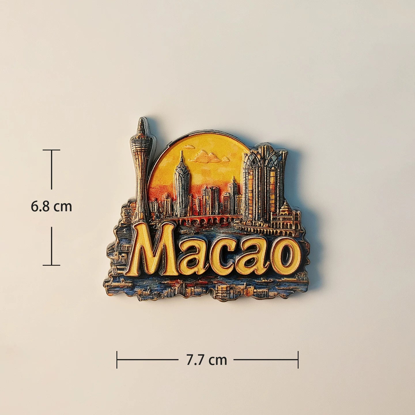 Macao Skyline Fridge Magnet