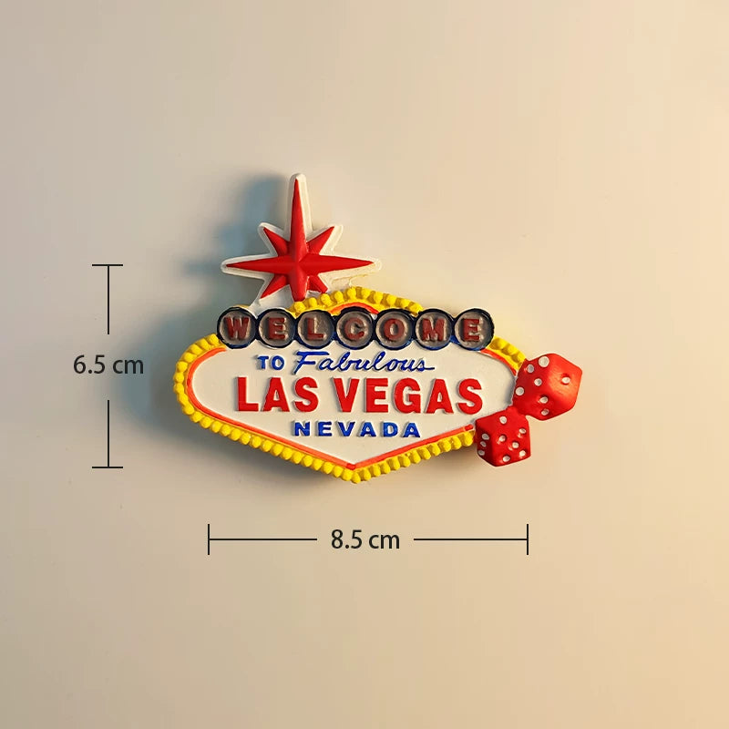 Las Vegas Welcome Sign Fridge Magnet (USA)