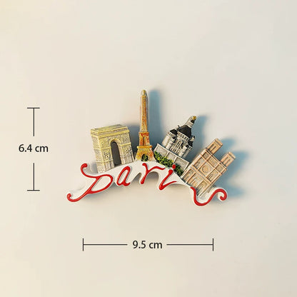 Paris Landmarks Collage Fridge Magnet (France)