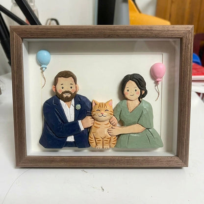 Custom Wedding & Family Portrait Shadow Box