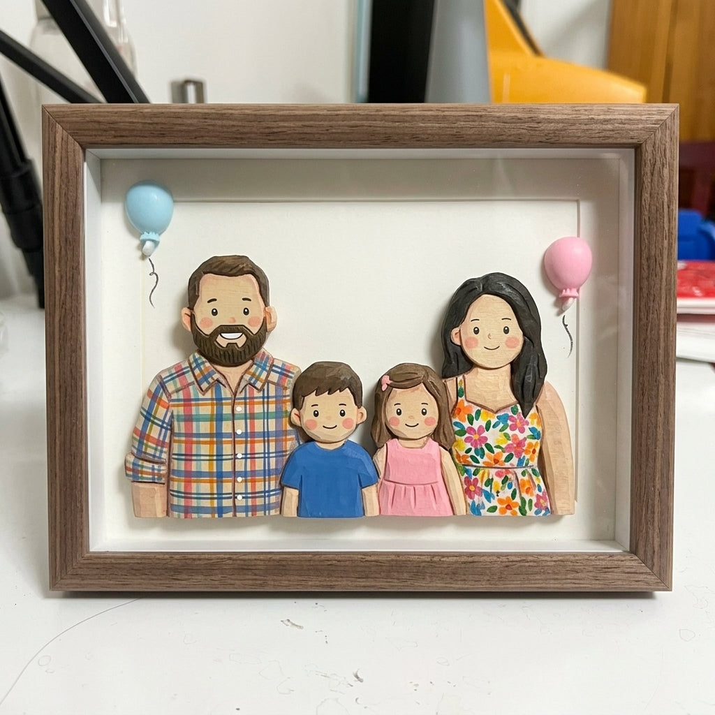 Custom Wedding & Family Portrait Shadow Box