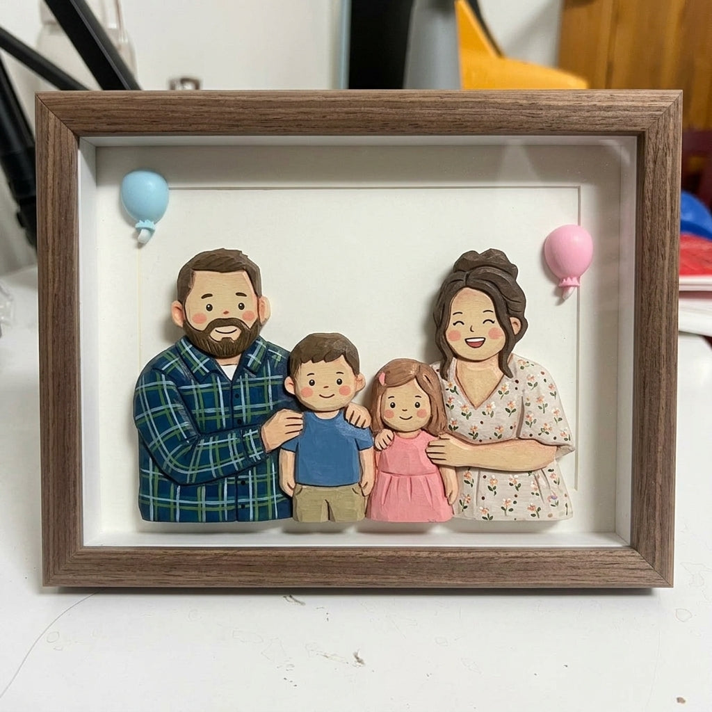 Custom Wedding & Family Portrait Shadow Box