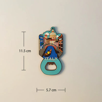Italy Landmark Bottle Opener Fridge Magnet