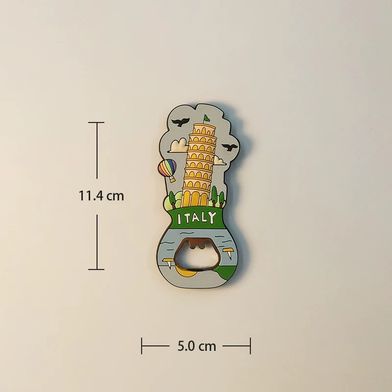 Italy Landmark Bottle Opener Fridge Magnet