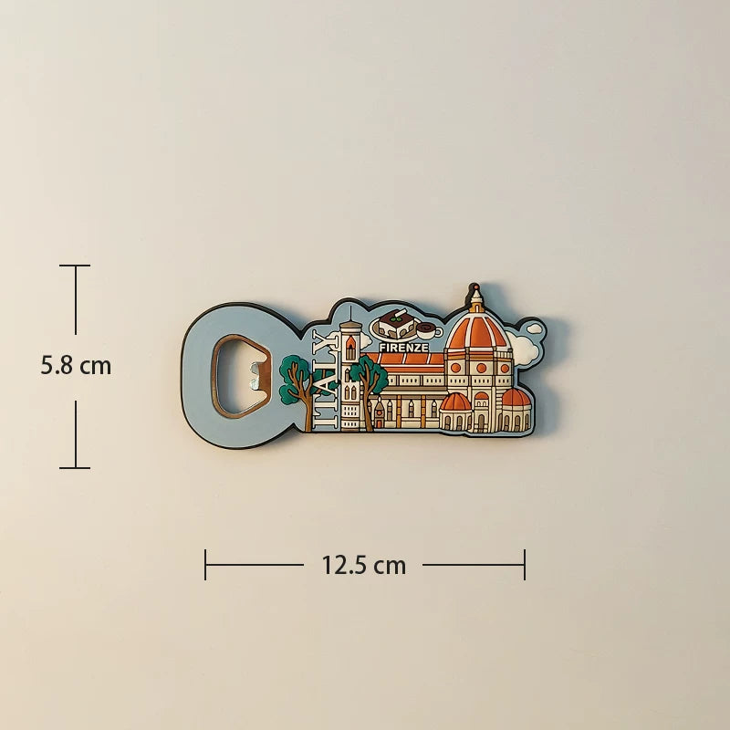 Italy Landmark Bottle Opener Fridge Magnet