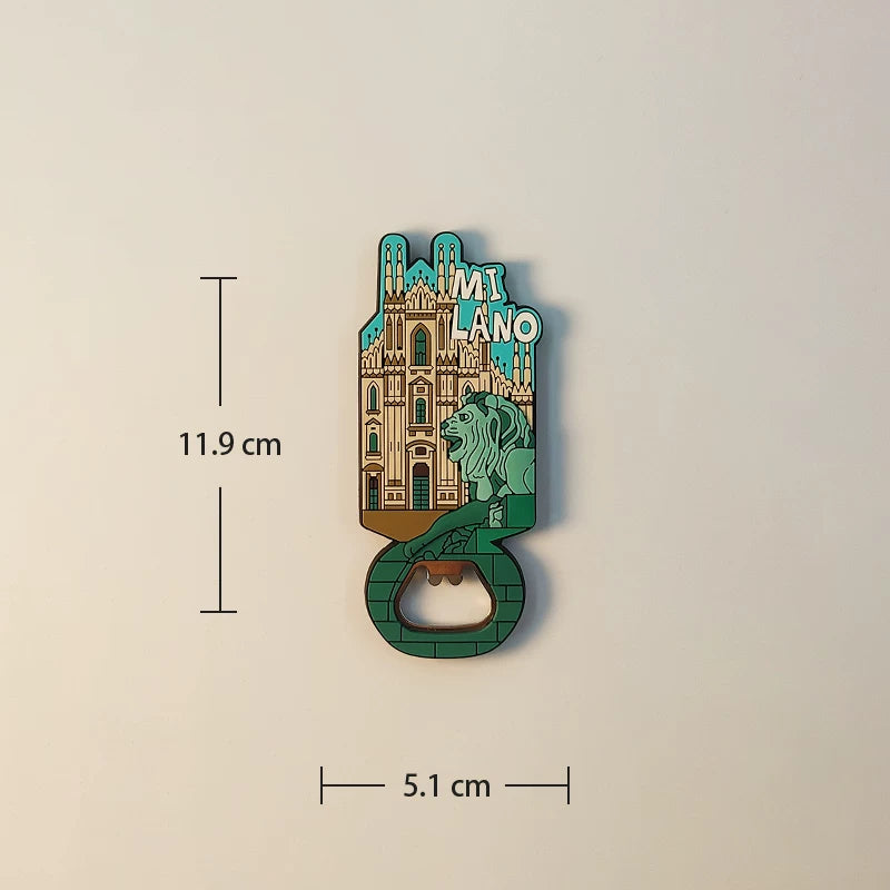 Italy Landmark Bottle Opener Fridge Magnet