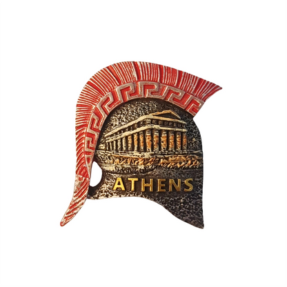 Athens Spartan Helmet Fridge Magnet (Greece)
